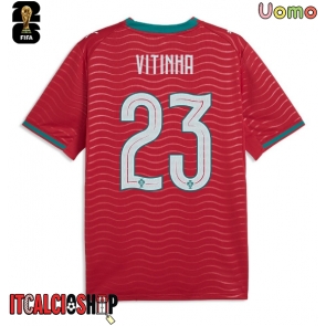 Portogallo Vitinha #23 Prima Maglia Mondiali 2026 Manica Corta